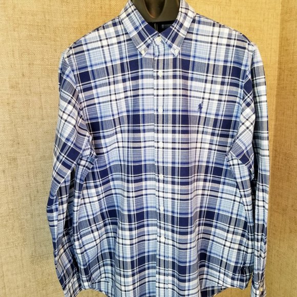 Ralph Lauren Other - Ralph Lauren Long Sleeve Shirt XL Multicolor Blue Plaid Mens